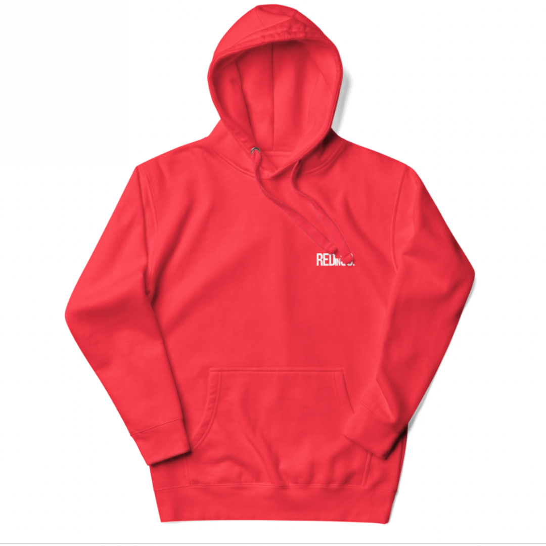 REDIN30 Logo Hoodie - White Embroidery