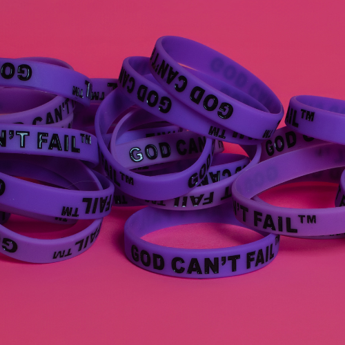 Black on Purple Wristband