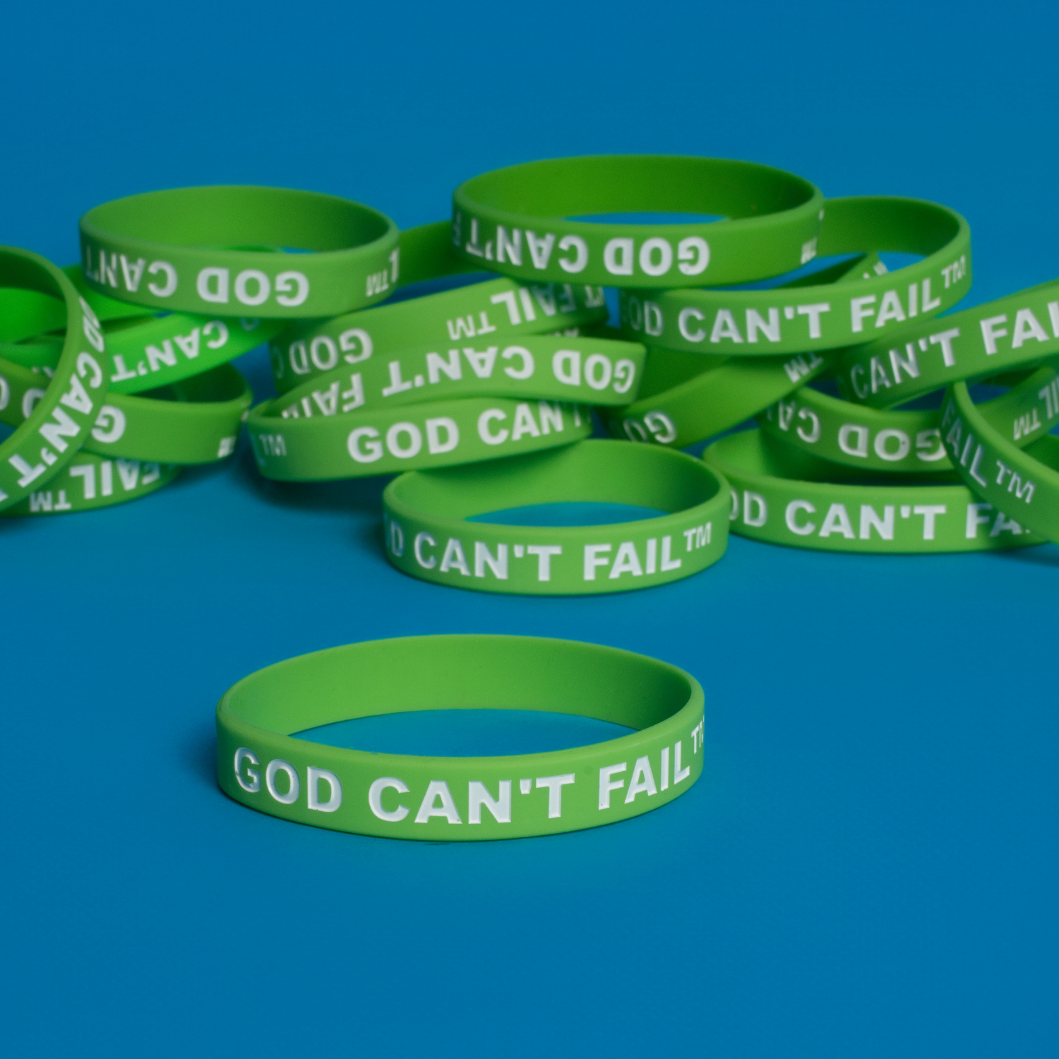 White on Lime Green Wristband