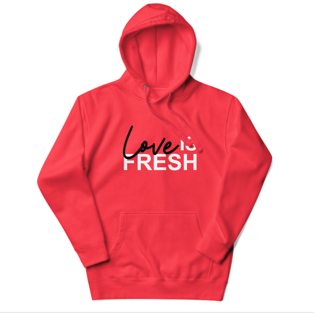 Love Is Fresh Hoodie - Red