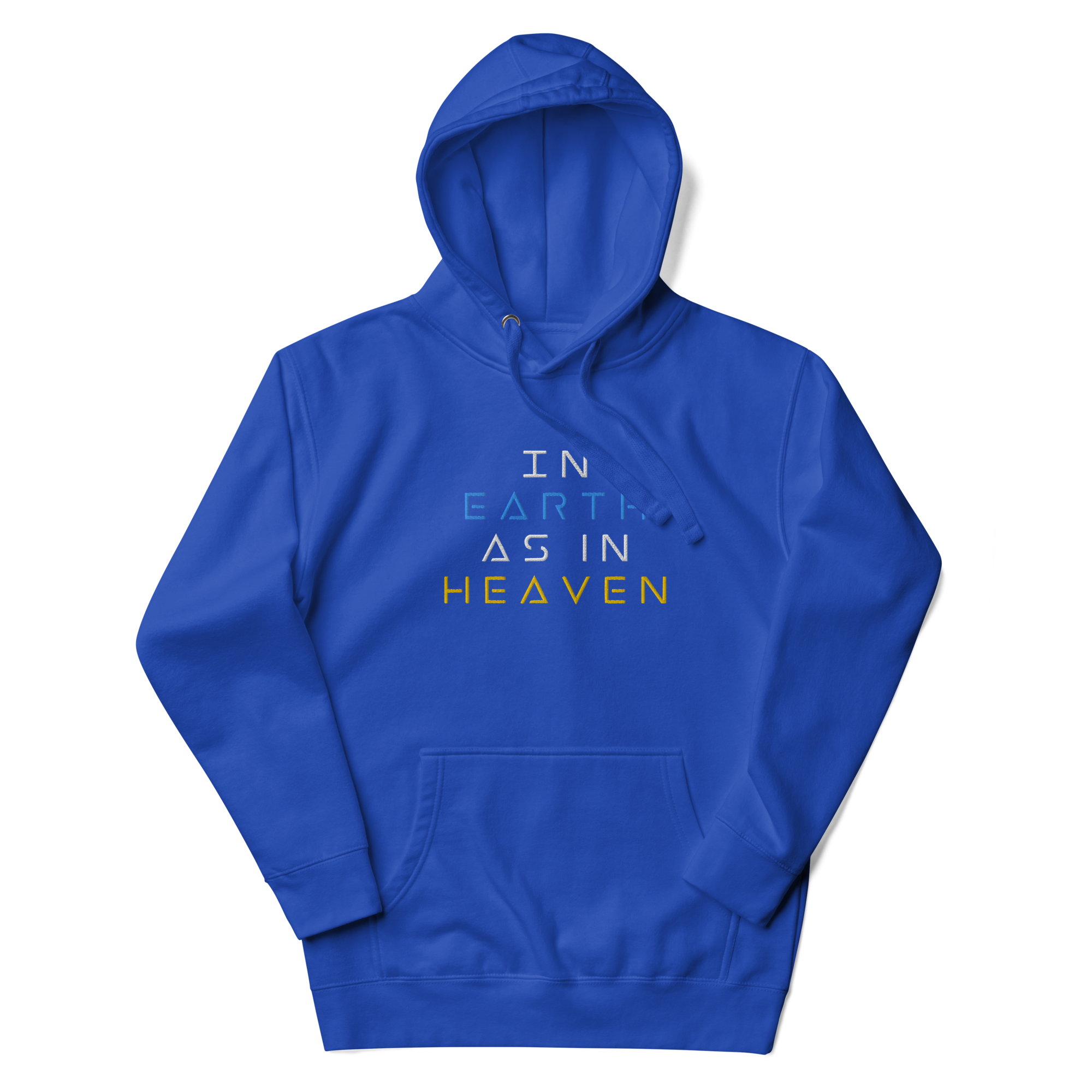 In Earth As In Heaven - Dark Hoodie Embroidered
