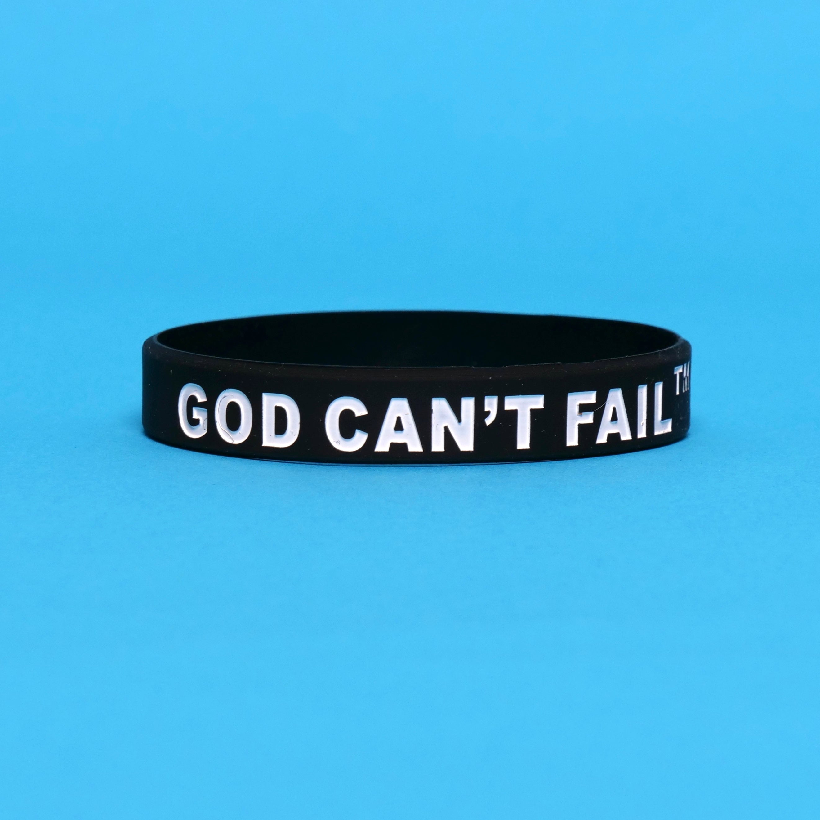 White on Black Wristband