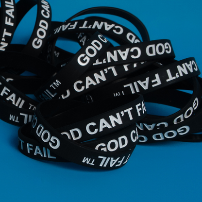 White on Black Wristband