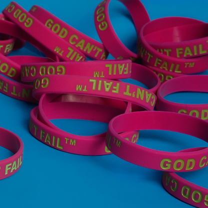 Lime Green on Hot Pink Wristband