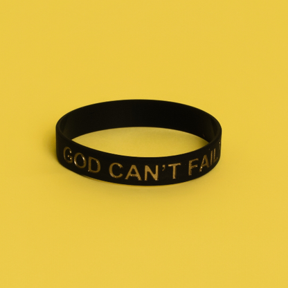 Gold on Black Wristband