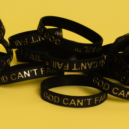 Gold on Black Wristband