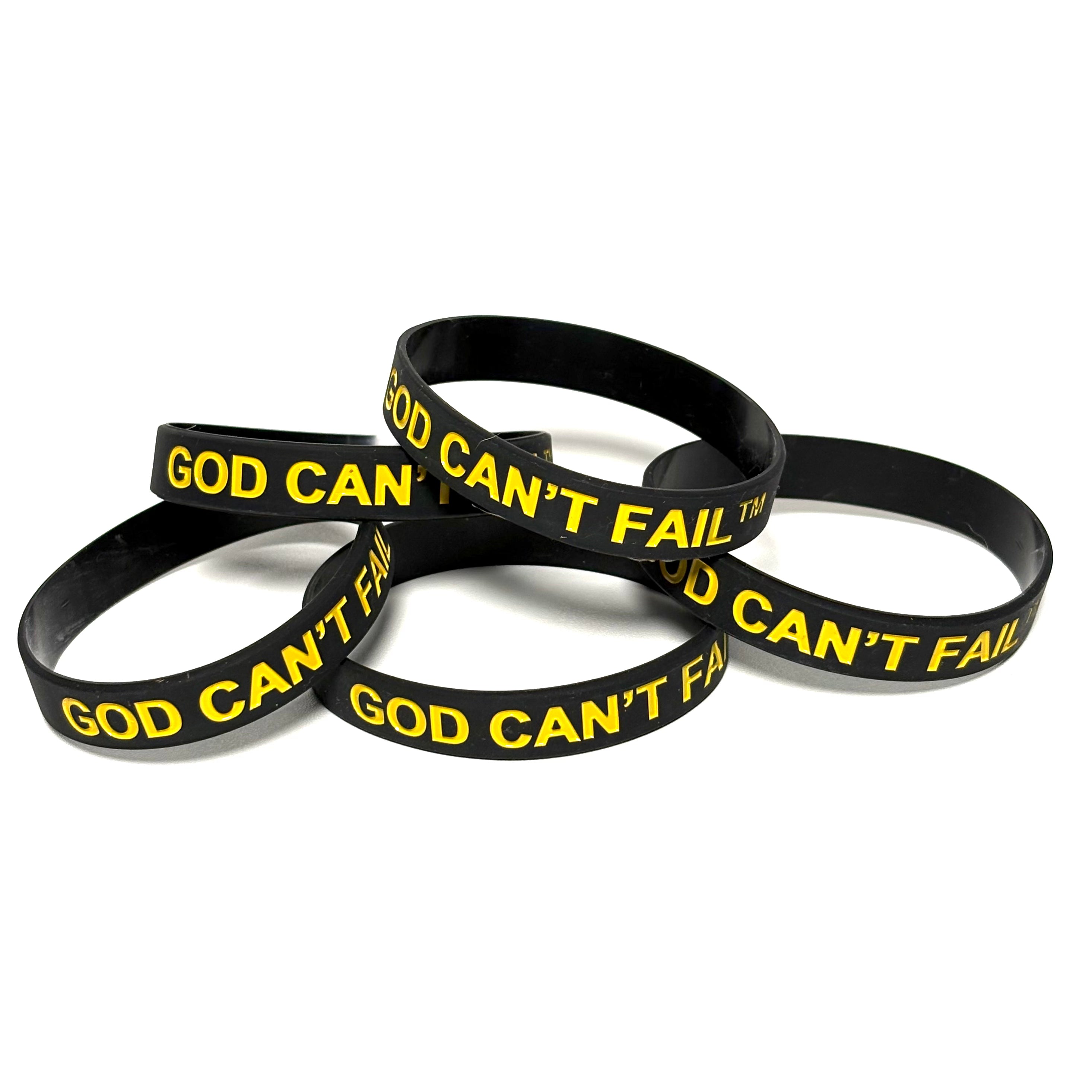 Team Yellow on Black Wristband