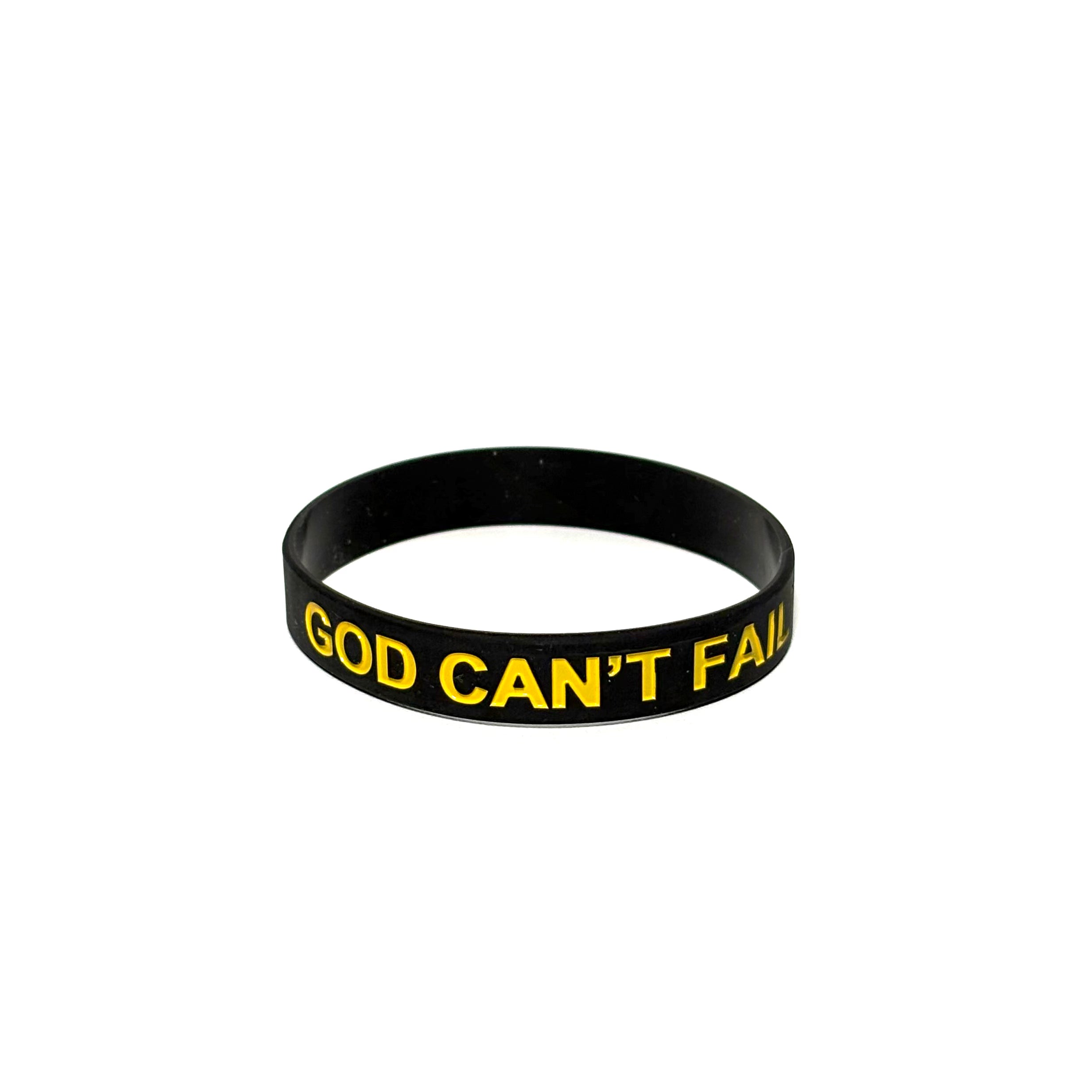 Team Yellow on Black Wristband