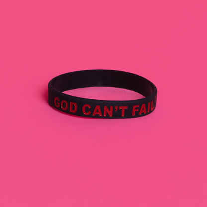 Red on Black Wristband