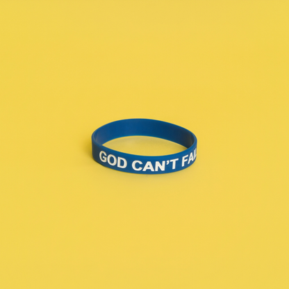 White on Team Royal Blue Wristband