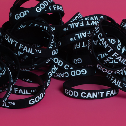 White on Black Wristband