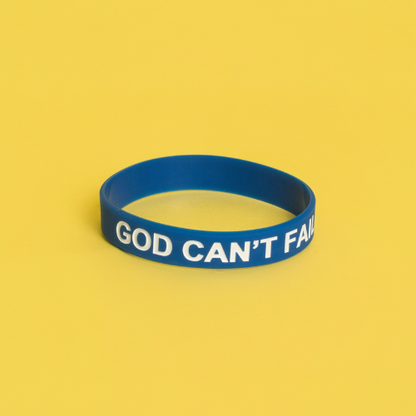 White on Team Royal Blue Wristband