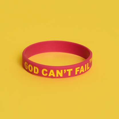 Yellow on Hot Pink Wristband