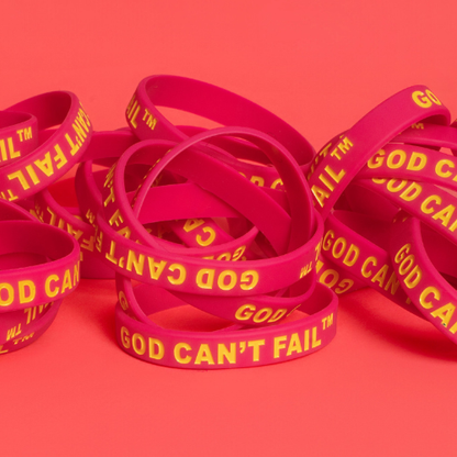 Yellow on Hot Pink Wristband