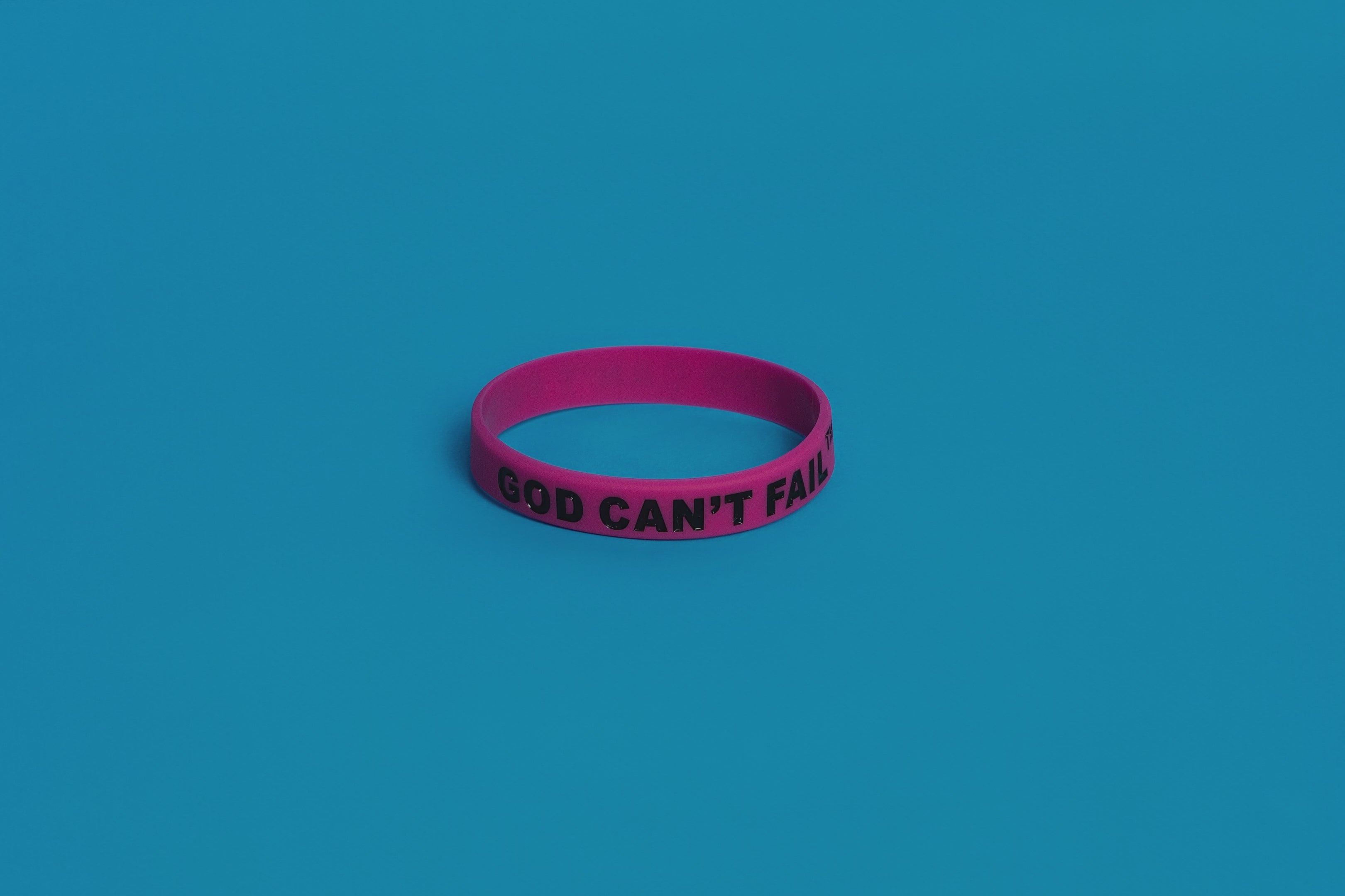 Black on Hot Pink Wristband