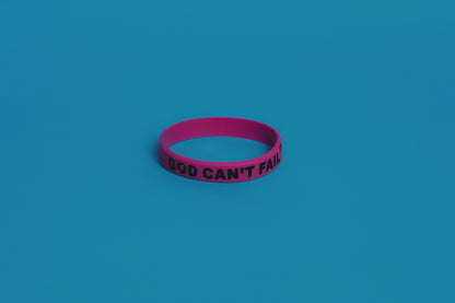Black on Hot Pink Wristband