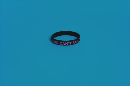 Purple on Black Wristband