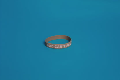 Soft Pink on Tan Wristband