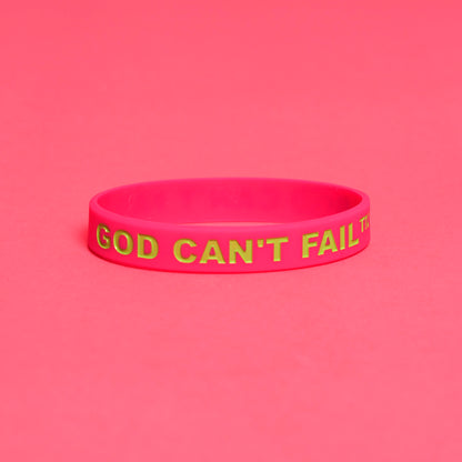 Lime Green on Hot Pink Wristband