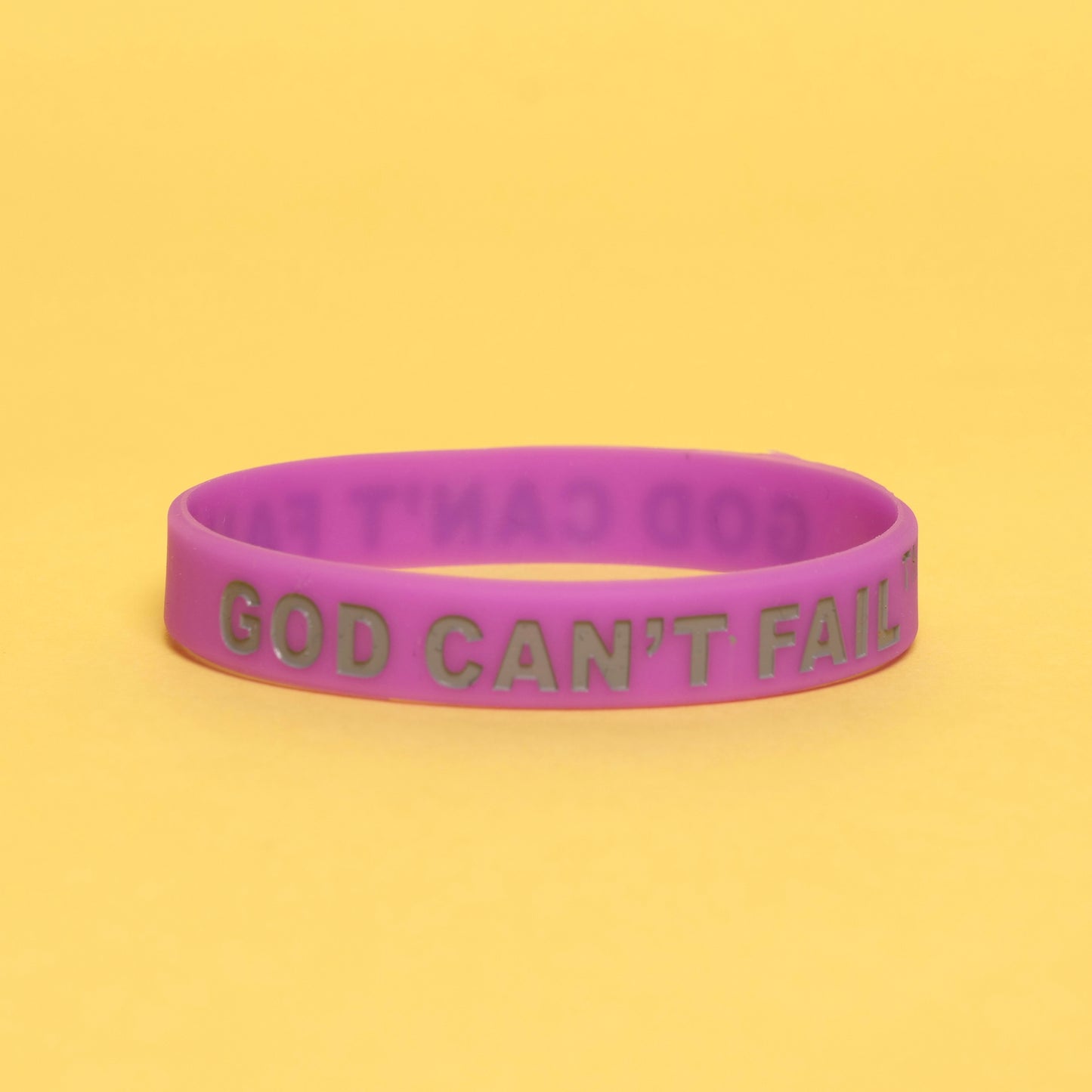 Gray on Purple Wristband