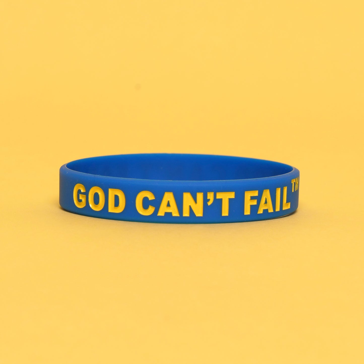 Yellow on Blue Wristband