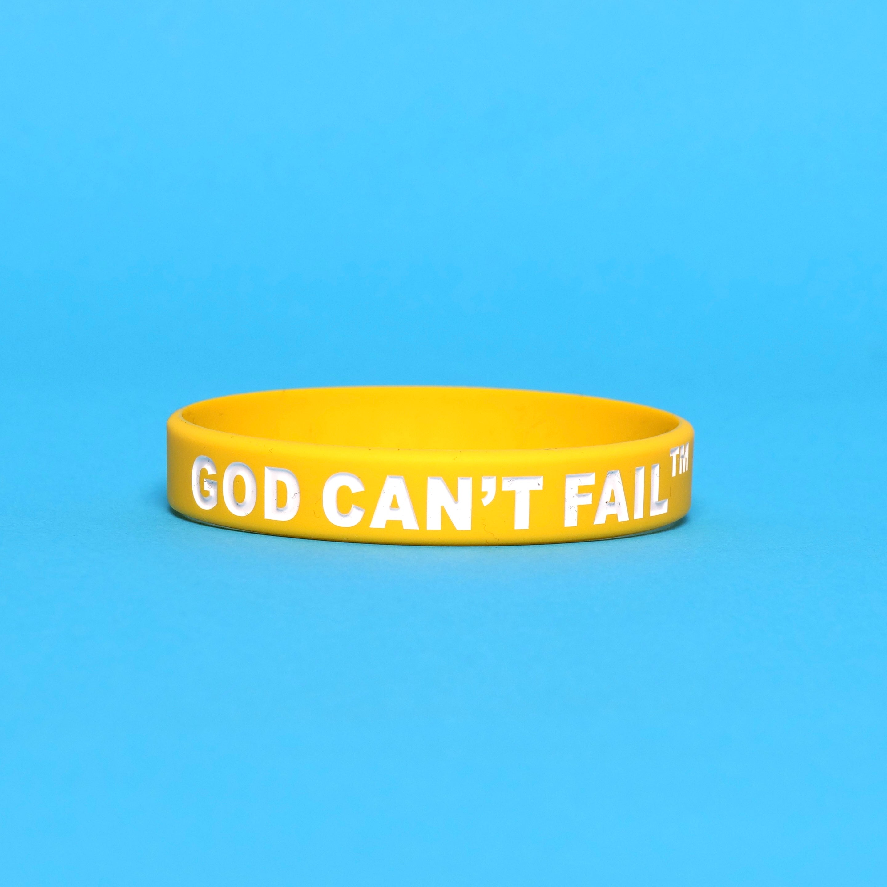 White on Yellow Wristband