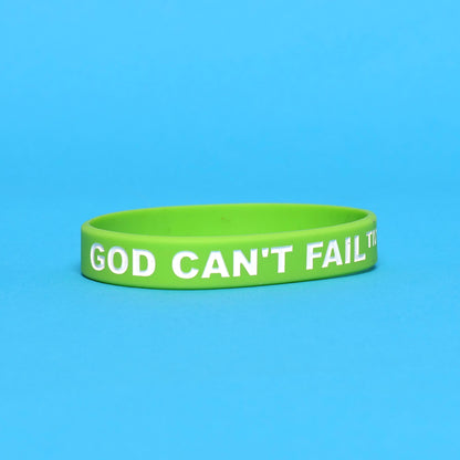 White on Lime Green Wristband