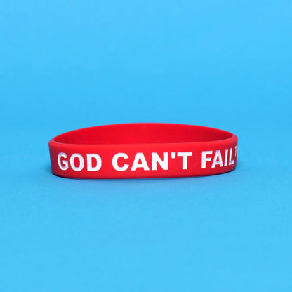 White on Red Wristband