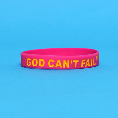 Yellow on Hot Pink Wristband