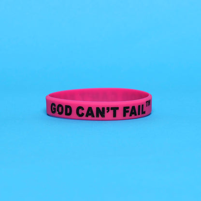 Black on Hot Pink Wristband